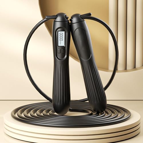 Digital Jump Rope - Skipping Tool for Smart Fitness | ABS Synthetic with Adjustable Length, Counting Display, Gym Workout Equipment, Home Exercise Accessories for Holiday – Image 5