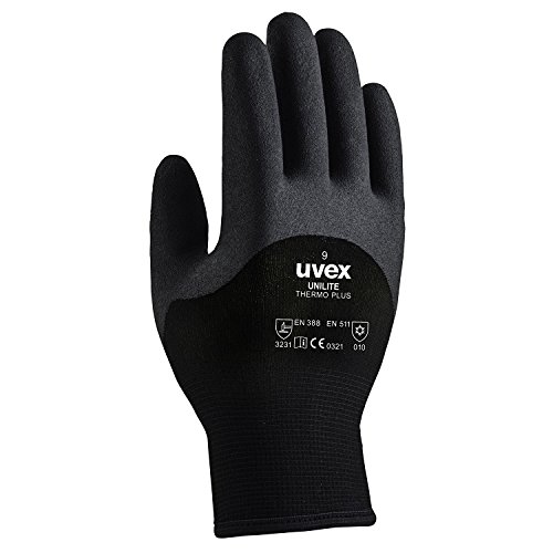 Preisvergleich Produktbild Uvex Unilite Thermo Plus Schutzhandschuh Optimaler Schutz für kalte Temperaturen (9, Schwarz)