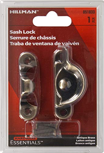 Hardware Essentials 851833 Sash Lock Crescent Brass