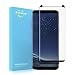 Galaxy S8 Plus Glass Screen Protector, Smiling [2 PACK] 3D Curved Touch Agility Crystal Clear Tempered Galss Screen Protectore for Samsung Galaxy S8 Plus 6.2inch (black)