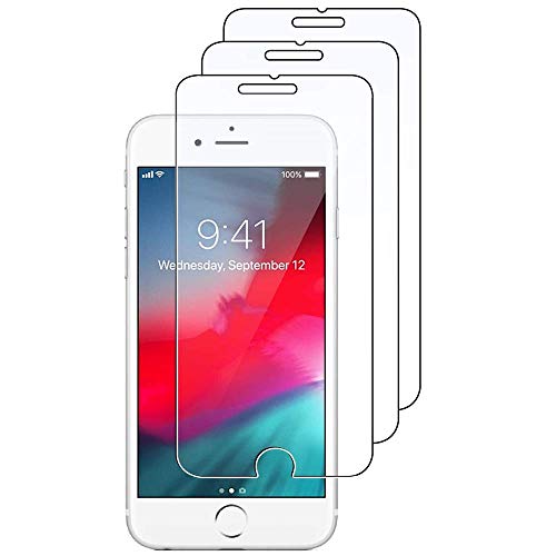 iGlobalmarket Displayschutzfolie für iPhone 6 Plus / 6S Plus, Hartglas, blasenfrei, hohe Auflösung, 9H Härte, Kratzfest