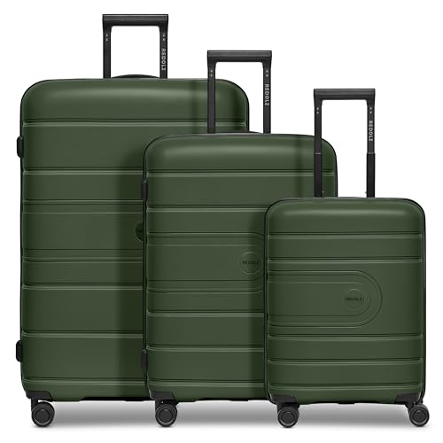 REDOLZ Hartschalen Koffer-Set 3-teilig | alle Koffer 6 cm Dehnfalte | aus hochwertigem, leichtem...