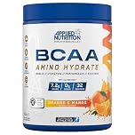 Applied Nutrition BCAA Powder - Branched Chain Amino Acids BCAAs Supplement, Amino Hydrate Intra Workout & Recovery Energy Drink (450g - 32 Servings) (Orange & Mango)