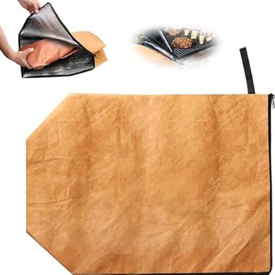 Bpwasxda BBQ Blanket, Reusable Large Capacity Meat Insulated Resting Bag with Zipper, Meat Resting Blanket, BBQ Blanket for Resting Meat - Ensures The Meat is Tender and Juicy (2 pcs)