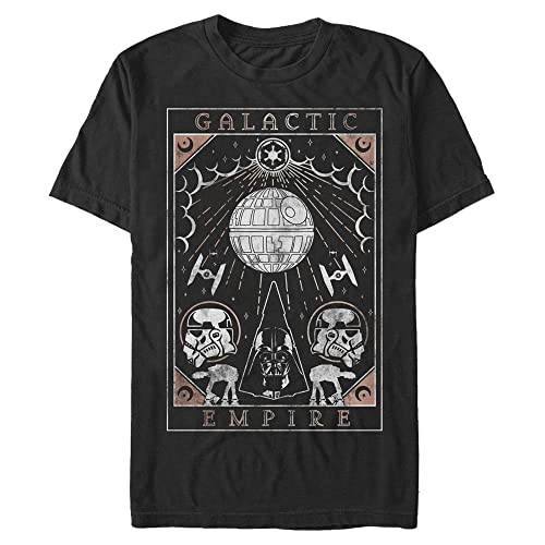 T-Shirt Homme Star Wars Tarot Empire Galactique Imprimé Résistant