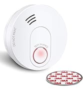 SITERWELL Smoke Detector, 10-Year Smoke Alarm with Photoelectric Sensor and Low Battery Warning, ...