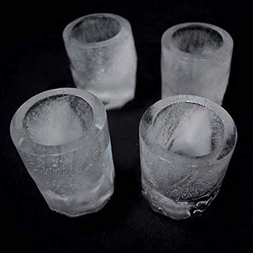 Texasdeluxe TD-57622 Silicone Shot Glass Ice Molds/Trays For Freezer With 4 Cavities, Reusable Whiskey Glass Ice Cubes thumb #8