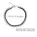 Silver Black Tone Rope Chain Bracelets for Men 316L Stainless Steel Chain Men’s Bracelet Minimalist Jewelry