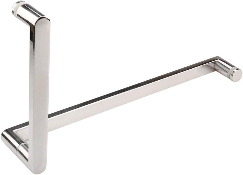 Shower Door Handles for Both Sides of The Glass Door Internal Shower Door Pull Knob Bar Replacement Parts for Bath/Bathroom/Shower Enclosure, Chrome Finish (Size : 225mm+425mm)