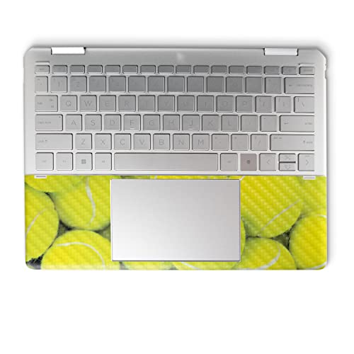 Image of MightySkins Carbon Fiber Skin Compatible with HP Spectre x360 14 inch (2022) Full Wrap Kit - Tennis is Life | Protective Durable Textured Carbon Fiber Finish | Easy to Apply | Made in The USA