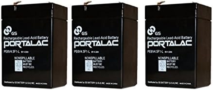 Genuine GS PORTALAC PE6V4.5F1 - 3-Pack with F2 Adaptors