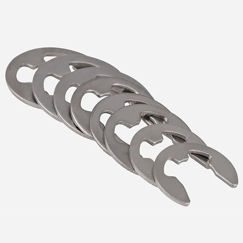 E-Shaped Clamp Ring A2 Stainless Steel Clamp Shaft Fastener Retaining Ring Washer M1.5 M2.5 M3.5 M4 M5-M5 - (Inner Diameter: M7, Number of Pcs: 10Pcs)