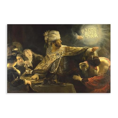 Rembrandt Belshazzar's Feast toile murale pour sublimer l'ambiance de votre bureau chic