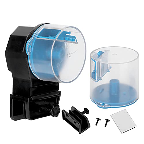 Automatic Fish Feeder, Aquarium Fish Feeder Dry Granular Flake Food for Fish Tank(Blue) - Image 6