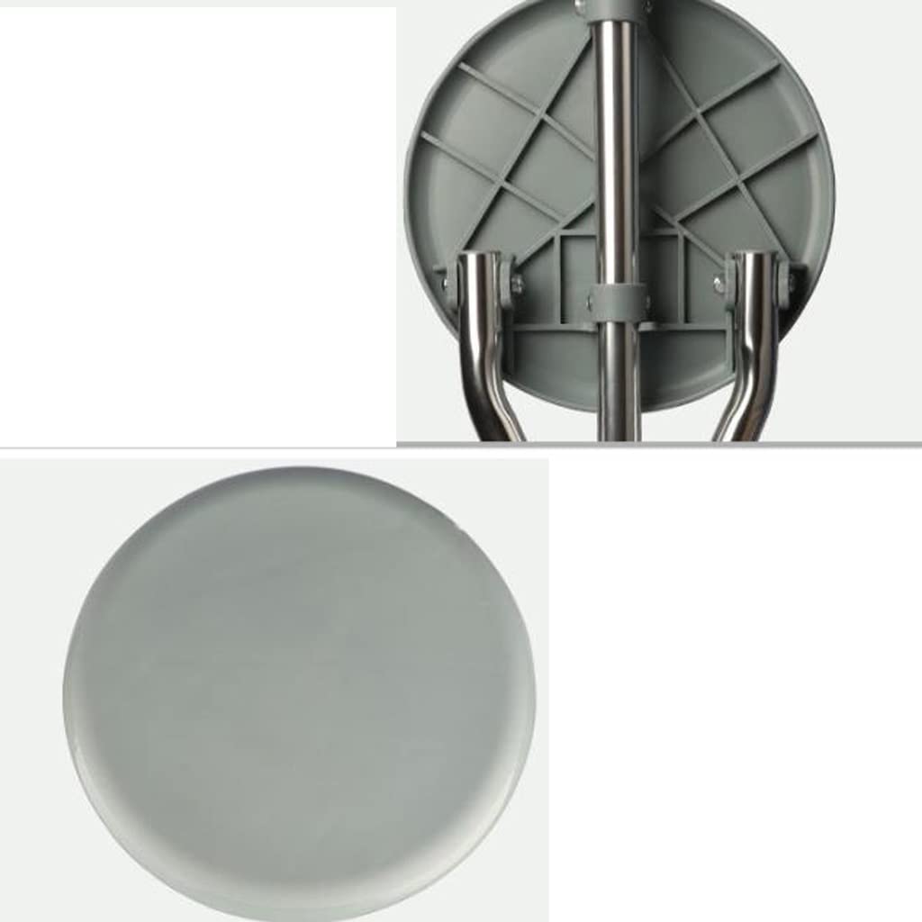GCX- Taburete de muleta for Ancianos, Taburete Plegable Multifuncional de aleación de Aluminio, Asiento telescópico Antideslizante Firma