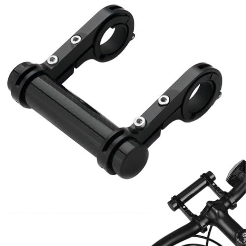 VIFER Fahrrad Lenker Erweiterung, Fahrrad Lenker Verlängerung Halterung Doppelhalterung Fahrradlenker Extender für Fahrradlicht Taschenlampe Smartphones GPS-Geräte (10cm)