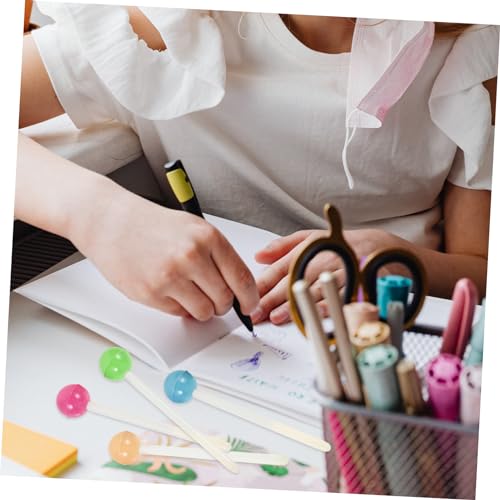 6 bolígrafos de tinta gel forma piruleta para niños miniatura 3