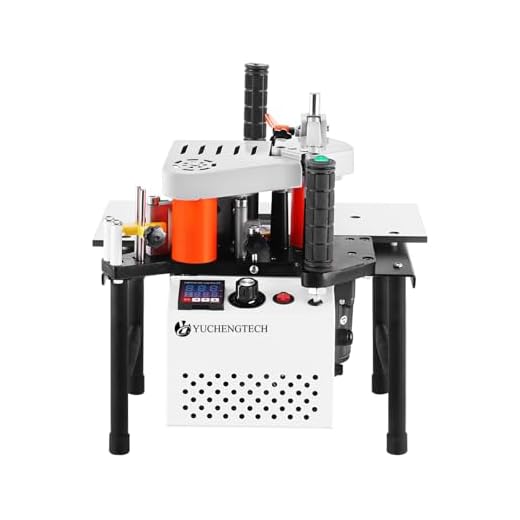 YUCHENGTECH Woodworking Edge Bander Banding Machine Portable Edge Bander Curve Straight Edge Banding Machine With Speed Control 5-10m/min (110V, Adjustable speed)