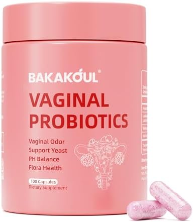 Vaginal Probiotic with Prebiotics & Lactobacillus Probiotic Blend pH Balance for Women,Vaginal Health Supplement,Reduce Vaginal Odor & Vaginal Flora,100 Count (Pack of 1)