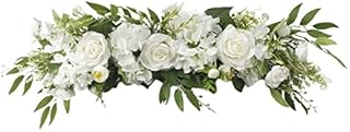 YLSZHY Artificial Rose Flower Swag,19.7 Inches Wedding Arch Flowers, Floral Swag for Lintel,Rose Door Decor Wreath for Home Wedding Wall Door Decoration