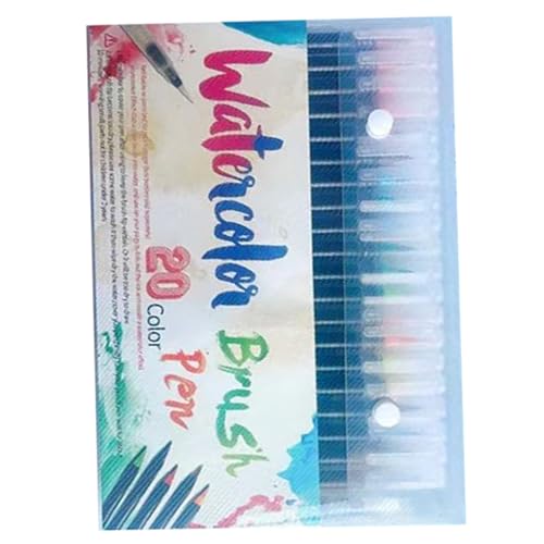 Yulokdwi Rotuladores Pincel Reales,Juego De Bolígrafos Acuarela Para Lettering Con Colores Vibrantes | Rotuladores De Tinta Colorida Para Lettering Diario Pintura Niños Adultos Escuela