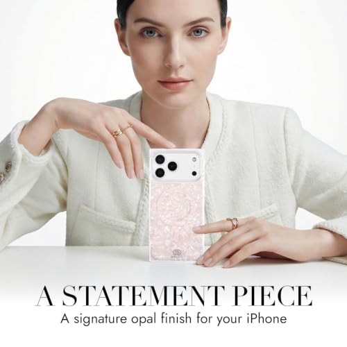 Image of COCOMII Rectangle for iPhone 18 Pro /17 Pro Case, Pink Opal