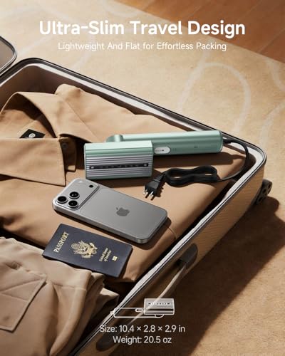 Image of Epicka Dual Voltage Global Travel Steamer (100-240V), Green