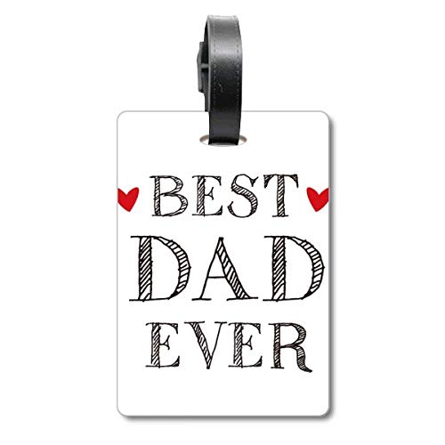 Étiquette valise voyage Best Dad Ever pour déplacements en avion