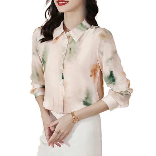 Chemise en satin pour femme anti-plis style coréen fluide et douce