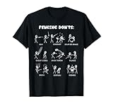 Fencing Funny T-Shirt - Don't Cartoon Tee & Gift T-Shirt