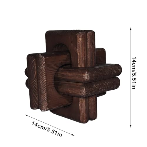 Chaîne de décoration en bois pour salon et bureau moderne - 6