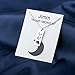 BLEOUK Jimmin Moon Necklace Jewelry Jimmin Gift For Women Music Lovers Fans Gift (moon necklace)