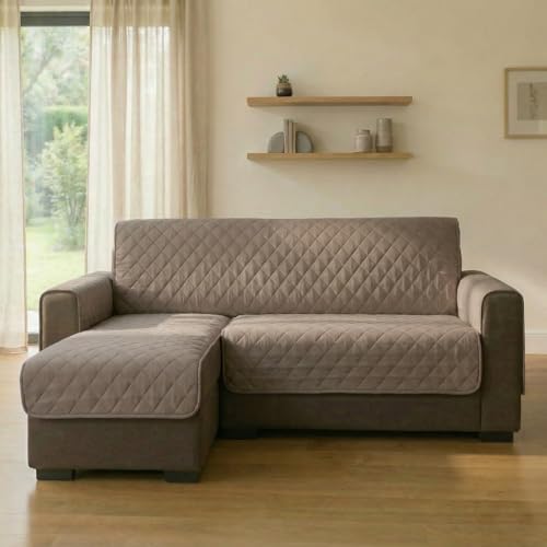 INTRECCI Copridivano 2 Posti con Penisola, Copridivano con Braccioli, Penisola