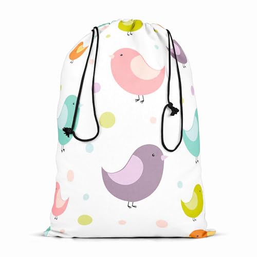 Image of ArtzFolio Colorful Birds D1 | Reusable Sack Bag | Bag for Gym, Storage, Vegetable & Travel
