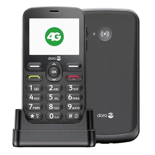 Doro 1880 4G Telefono Cellulare Sbloccato Seniors - Tasti Digitali Parlanti - Suono Chiaro - Fotocamera - Bluetooth - Tasto Assistenza - Telefono Cellulare Basic senza Internet [Versione Italiano]