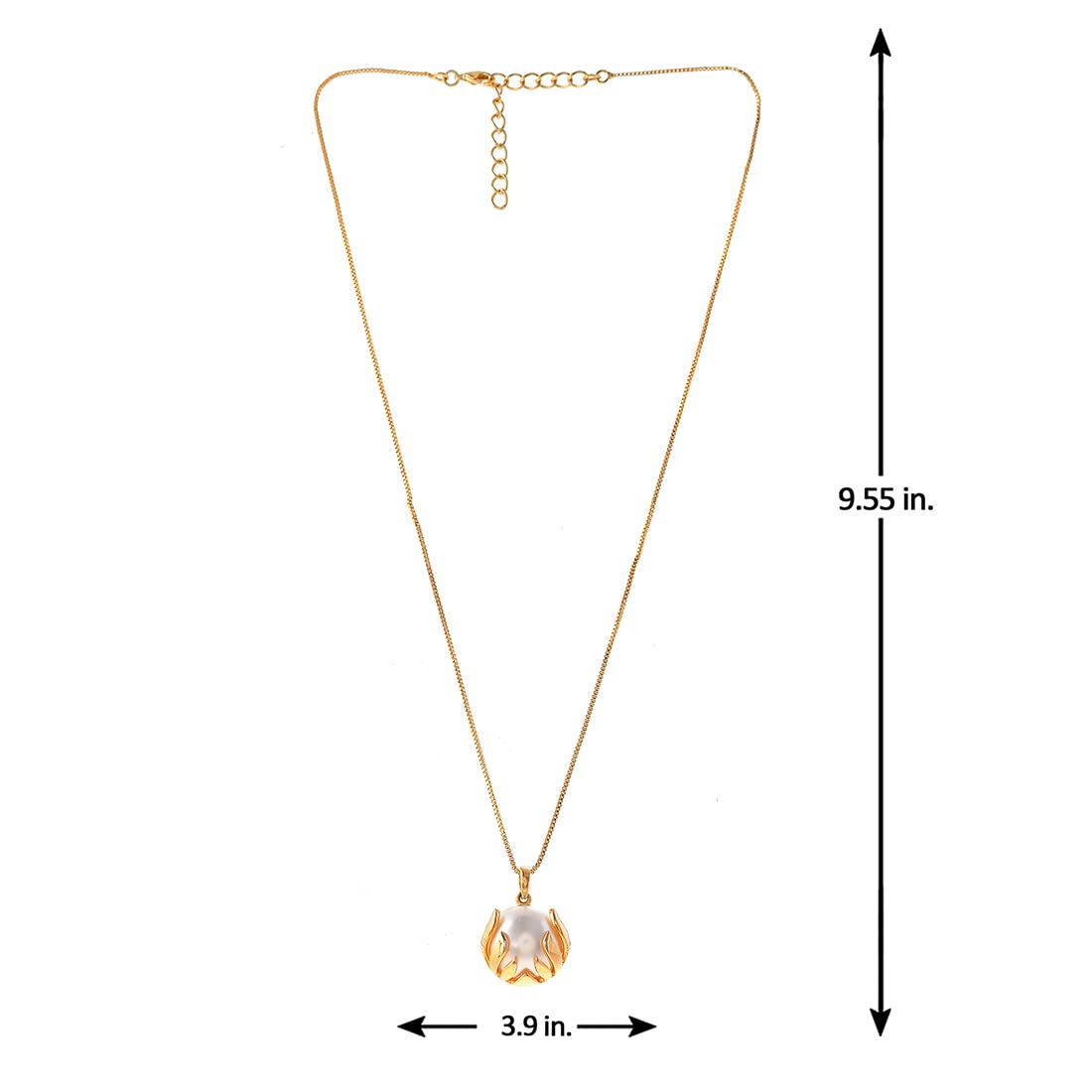 Mothers Half Pearl Pocket Pendant Set