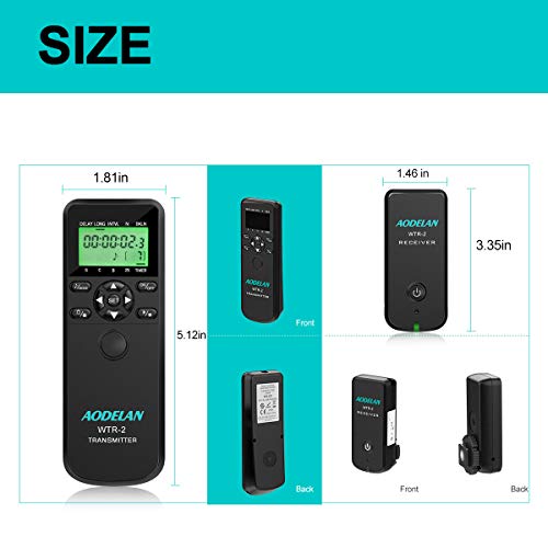 Camera Wireless Timer Remote Shutter Release, Aodelan Intervalometer Hdr Remote Control For Sony A7Riii, A7Iii, A9, A7Rii, A7R, Rx100 Vi, A6000, A77, A99, A6000, A6300; Replace Rm-Spr1 And Rm-L1Am #TOP5