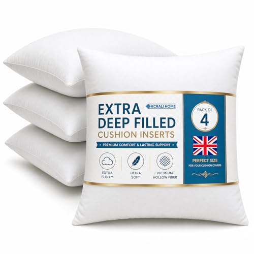 Image of ACRALI HOME Cushion Inserts 50cm x 50cm / 20x20-4 Pack
