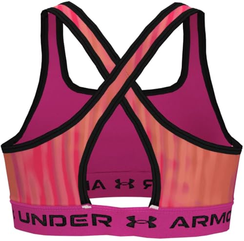 Under Armour Girl's Cross-Back Mid Printed (Big Kids)2
