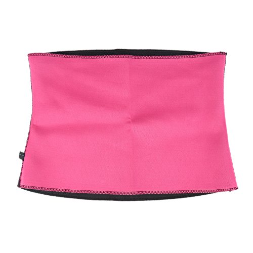 BaconiXfF - Cinturón de poliéster para pérdida de Peso, Cintura y Entrenamiento para Hombres y Mujeres (Color Rojo)