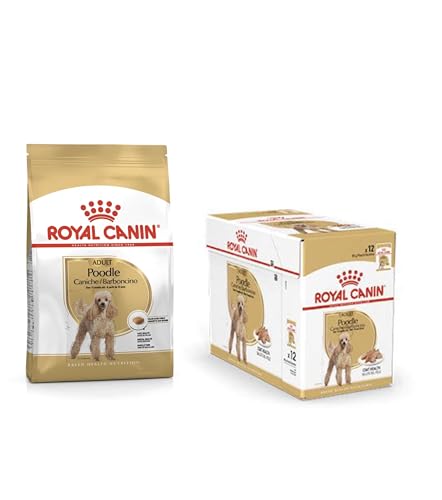 Crocchette Barboncino Adult, 1 confezione da 500 g e 12 Bustine da 85 g l'una Alimento Completo per Cani