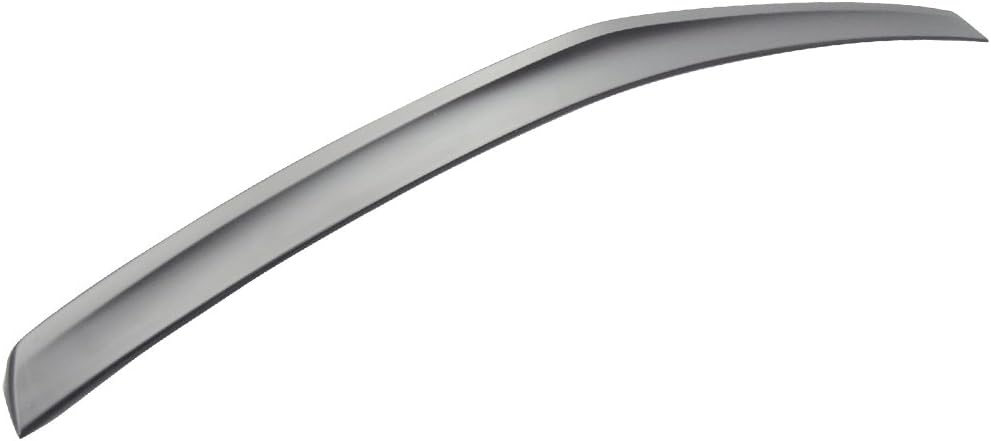 IKON MOTORSPORTS, Trunk Spoiler Compatible with 2010-2016 Mercedes-Benz E-Class W212 Sedan 4-Door, AMG Style Unpainted Black ABS Plastic Rear Trunk Lid Spoiler Wing Lip