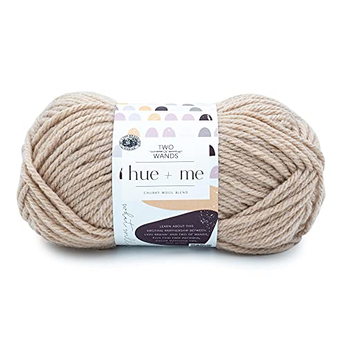 Image of Lion Brand Yarn, Hue + Me Chunky Yarn for Crocheting, Knitting, and Crafts, Desert, 1 Pack