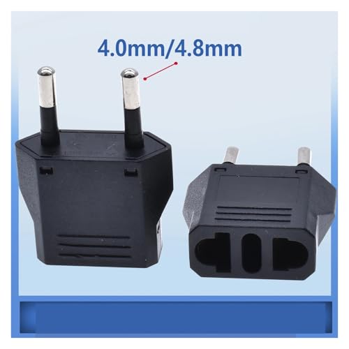 Adaptador enchufe de alimentación CA blanco convertidor cargador toma de corriente de 4.0 mm 3