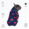Spark Paws Dog Pajama, Dog Recovery Suit Male, Onesie, Ultra-Soft and 4-Way Stretch, for Small Medium and Large Breeds - Hearts - 3XL #2