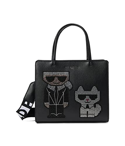 Karl Lagerfeld Paris Maybelle Satchel Black/Stone PROCESSING PROCESSING