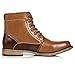 Metrocharm MC308 Men's Lace Up Cap Toe Formal Dress Casual Fashion Boots (9, Tan/Brown)