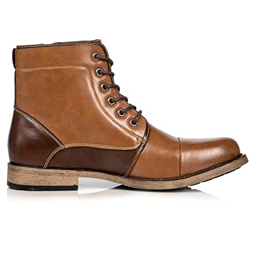 Metrocharm MC308 Men's Lace Up Cap Toe Formal Dress Casual Fashion Boots3