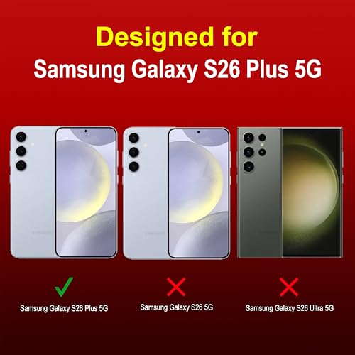 Image of Zapcase Back Case Cover for Samsung Galaxy S26 Plus 5G | Compatible for Samsung Galaxy S26 Plus 5G Back Cover | Liquid Silicon Magic Case with Camera Protection | Red
