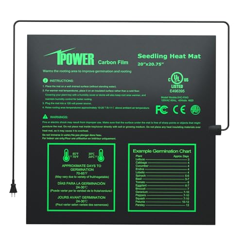iPower Heizmatte für Saatgut Anzucht